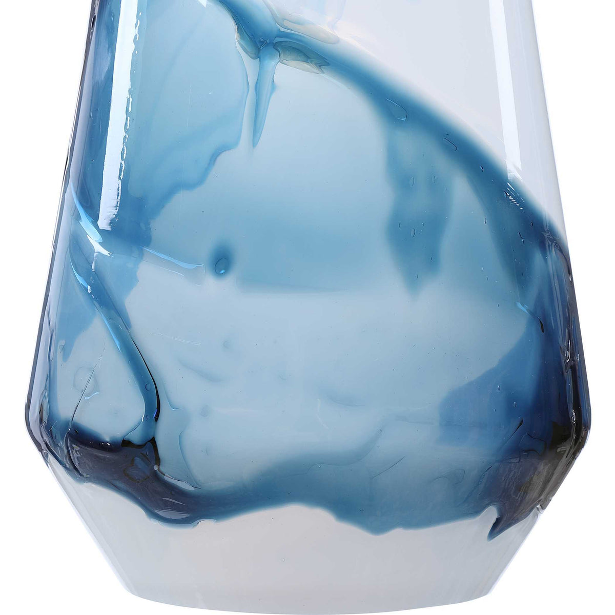 Windswept 1 Light Mini Pendant Blue & White - Blue / Silver by Uttermost - View 7