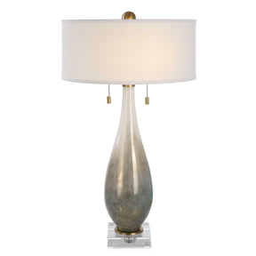 Cardoni Glass Table Lamp - Bronze / Beige by Uttermost - View 1