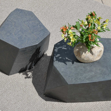 Parra Outdoor Coffee Table Slate - Black by Uttermost - View 14