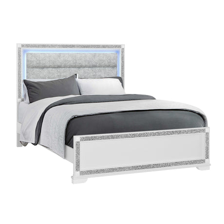 Soulmarie White 5PC Queen Bedroom Set - sold by Home Elegance USA