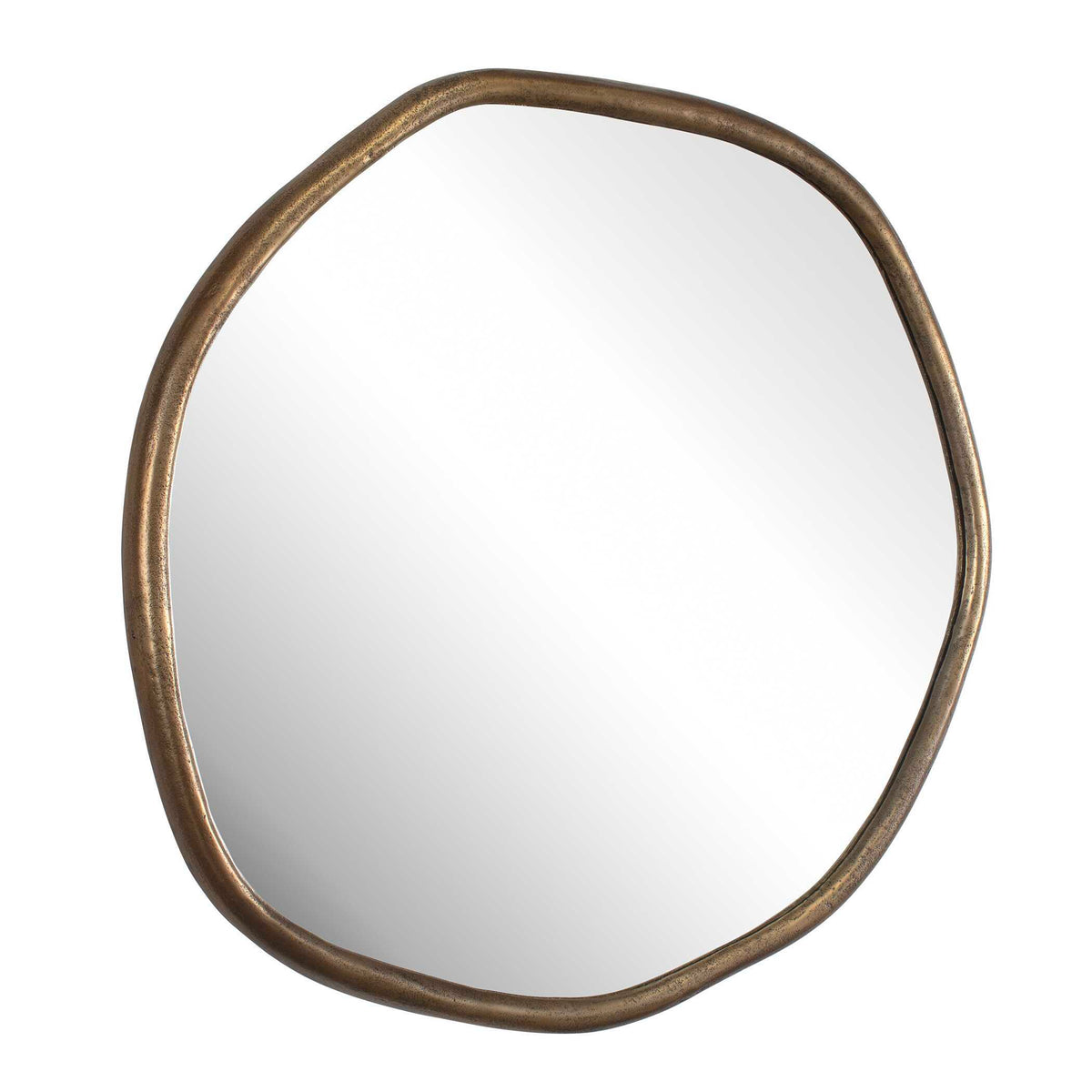 Ambrose Indoor-Outdoor Round Mirror Brass / Gold - Bronze by Uttermost - View 2
