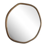 Ambrose Indoor-Outdoor Round Mirror Brass / Gold - Bronze by Uttermost - View 2