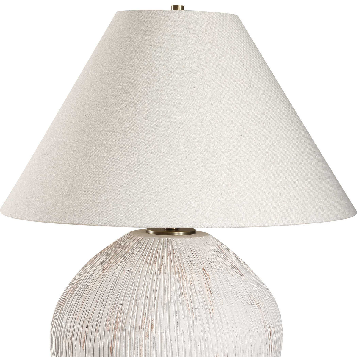 Meryl Table Lamp - White by Uttermost - View 5