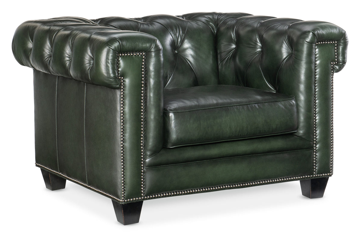 Charleston Tufted Chair - Dark Green by Hooker Furniture - View 1
