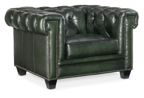 Charleston Tufted Chair - Dark Green by Hooker Furniture - View 1
