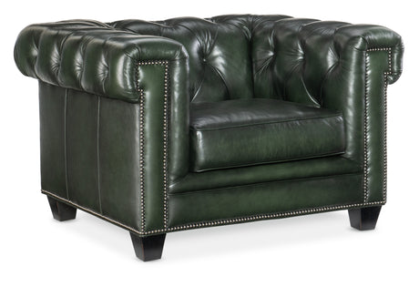 Charleston Tufted Chair - Dark Green by Hooker Furniture - View 1