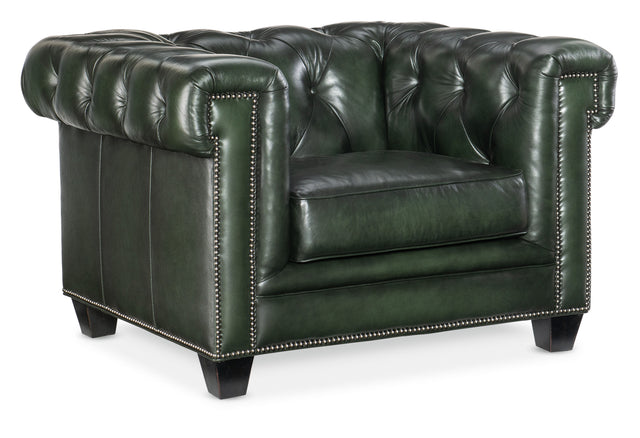 Charleston Tufted Chair - Dark Green by Hooker Furniture - View 1