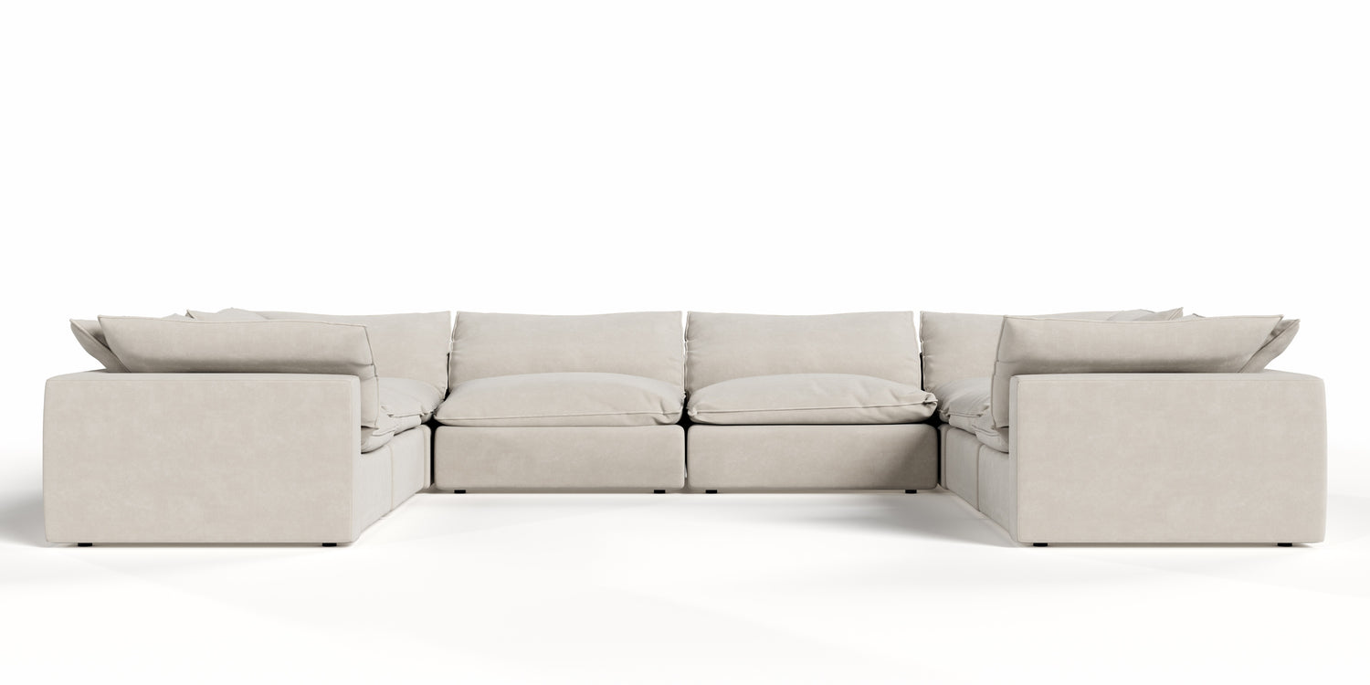 Garman - Modern Light Grey Modular Sectional Sofa-8-Piece Sectional - View Image 1