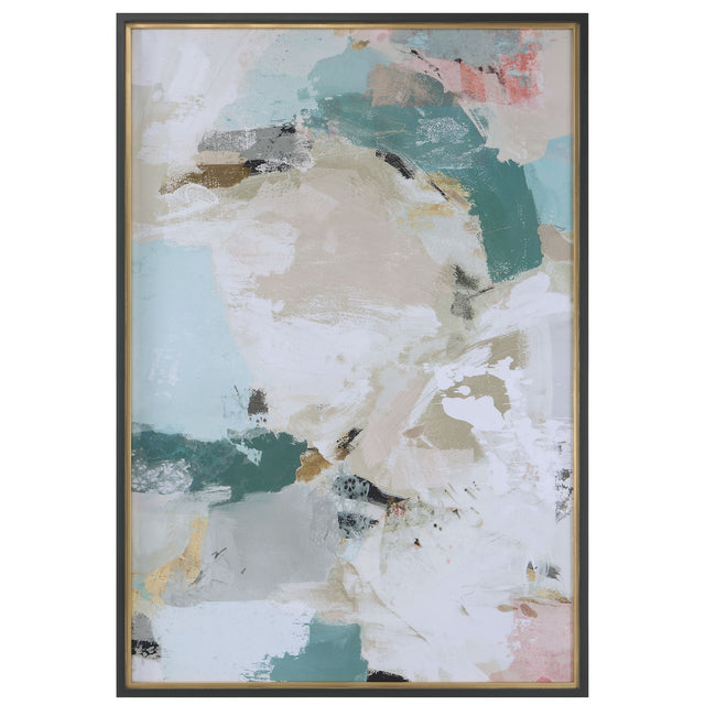 Perfect Storm Framed Print - Light Blue / Beige by Uttermost - View 1
