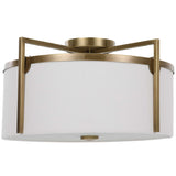 Colfax 3 Light Semi Flush Brass - Yellow / White by Uttermost - View 3