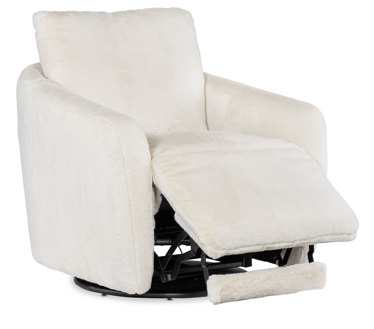 Bonnie Swivel Chair With Power Footrest - White by Hooker Furniture - View 7