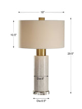 Vaeshon Concrete Table Lamp - White / Yellow by Uttermost - View 5