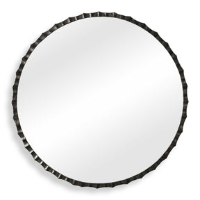 Grander Round Mirror - Black by Uttermost - View 1
