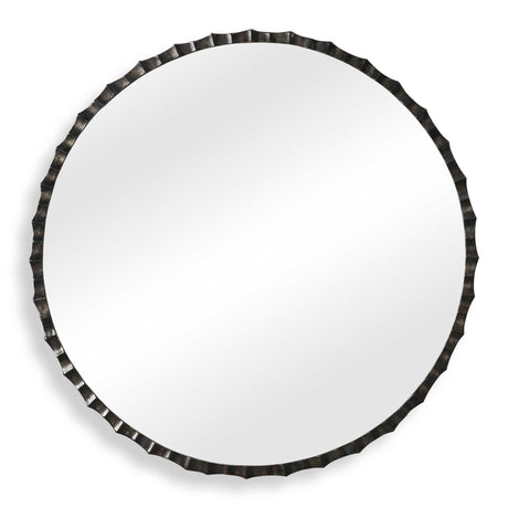 Grander Round Mirror - Black by Uttermost - View 1