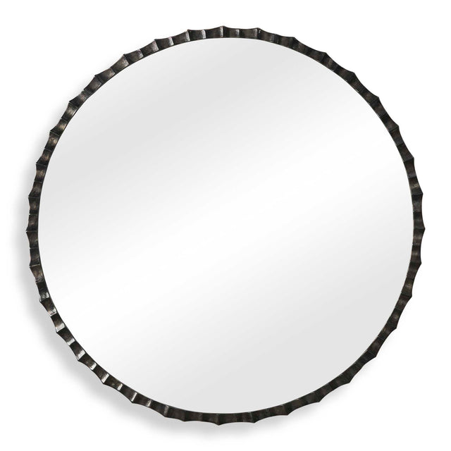 Grander Round Mirror - Black by Uttermost - View 1