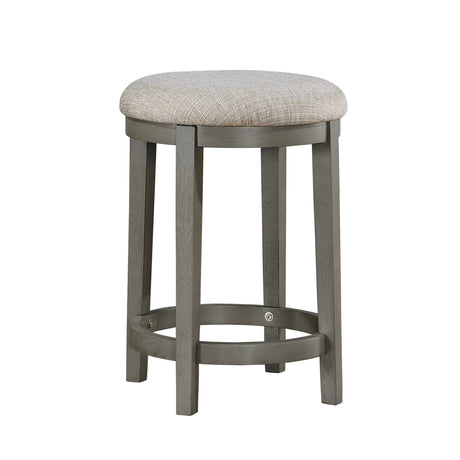 4PC Counter Height Dining Set Light Gray Finish Counter Height Table with Bench 2x Stools Foam Cushioned Seats Kitchen Dining Breakfast Furniture - sold by Home Elegance USA