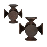 Balanced Harmony Wooden Sculptures (Set of 2) - Dark Brown by Uttermost - View 5
