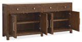Driftwood Buffet Worn Saddle - Dark Brown by Hooker Furniture - View 2
