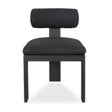 Bolster Back Outdoor Dining Chair Charcoal - Black by Uttermost - View 1