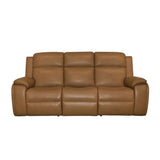 Ziggy Power Reclining Sofa With Power Headrest, Lumbar, Heat & Massage - Camel | Flexsteel