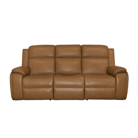 Ziggy Power Reclining Sofa With Power Headrest, Lumbar, Heat & Massage - Camel | Flexsteel