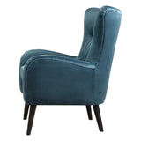 Dax Mid-Century Accent Chair - Blue / Light Brown by Uttermost - View 4