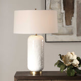 Iona White Glaze Table Lamp by Uttermost - View 2
