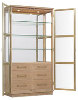 Banyon Bay Display Cabinet Desert Oak - Light Brown by Hooker Furniture - View 5