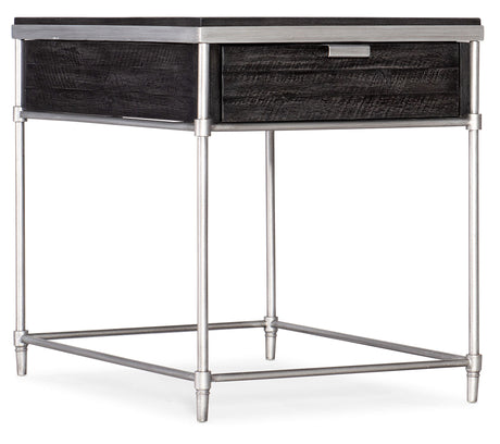 Saint Armand Rectangular End Table - Black / Silver by Hooker Furniture - View 1