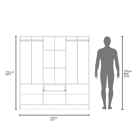 Maya Armoire, Bedroom, White - sold by Home Elegance USA