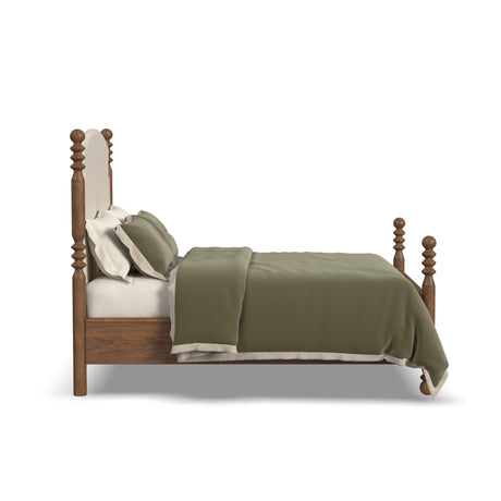 Azalea Queen Upholstered Bed - Walnut | Flexsteel