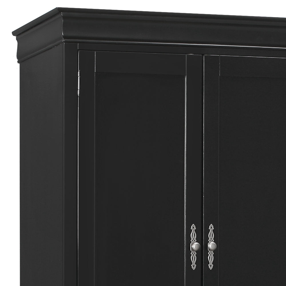 Elegant Black Traditional Armoire - sold by Home Elegance USA