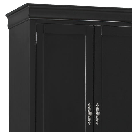 Elegant Black Traditional Armoire - sold by Home Elegance USA