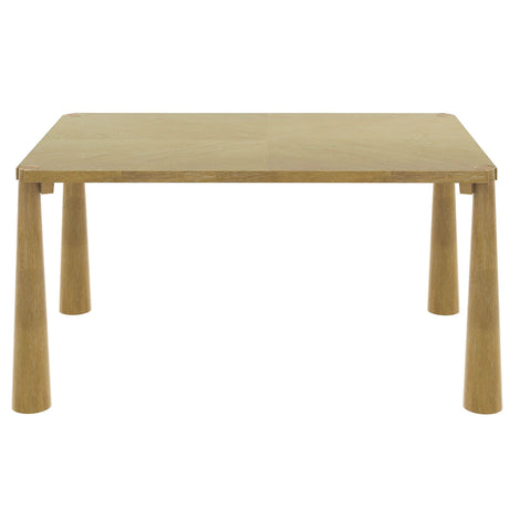 TREXM 7-Piece Retro Dining Table Set for 6, Wood Dining Table Set for 6 with Upholstered Chairs for kitchen & Dining Room (Natural Wood Wash) - sold by Home Elegance USA