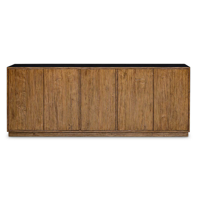 Kelvin 5 Door Wood Media Console - Light Brown by Uttermost - View 1