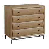 Millard Curved 4 Drawer Chest Woodtone - Light Brown by Uttermost - View 3