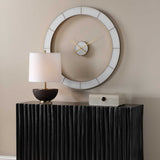 Ivory Halo Minimalist Wall Clock - Gold / White by Uttermost - View 3