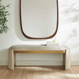 Serena Bench - White by Uttermost - View 2