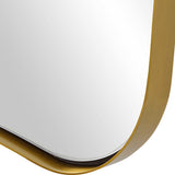 Belvoir Large Mirror Antique Brass - Yellow by Uttermost - View 5