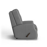 Devon Transitional Leather Rocking Recliner, Nailhead Trim | Flexsteel