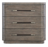Modern Mood Three Drawer Nightstand - Dark Brown / Dark Gray by Hooker Furniture - View 3