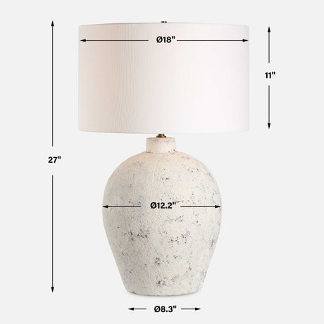 Karena Table Lamp Ivory - White by Uttermost - View 7
