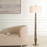 Tyree Marble Floor Lamp - Dark Brown by Uttermost - View 2
