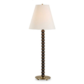 Gallus Wood Spheres Table Lamp Brown / Woodtone - Dark Brown / White by Uttermost - View 1