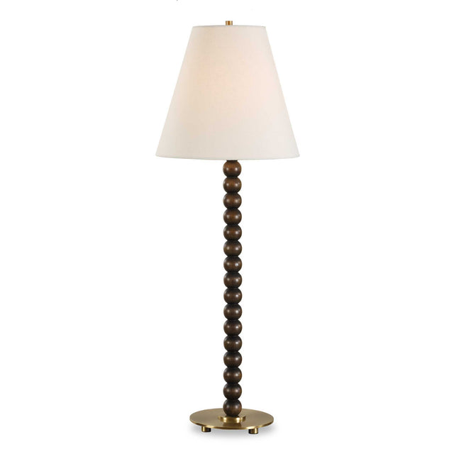Gallus Wood Spheres Table Lamp Brown / Woodtone - Dark Brown / White by Uttermost - View 1