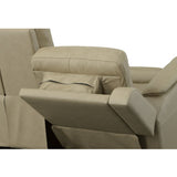 Henry Power Reclining Loveseat With Console & Power Headrests & Lumbar - Beige | Flexsteel