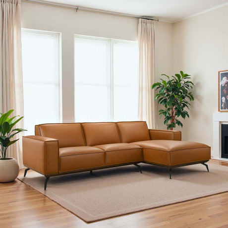 Brenham Easy Clean Modern Right Sectional Sofa & Chaise - sold by Home Elegance USA