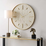 Stone Serenity Wall Clock - Light Brown by Uttermost - View 3