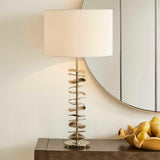Akoa Metal Disc Table Lamp - Gold by Uttermost - View 2