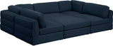 Beckham - Modular Sectional 6 Piece - Navy | Home Elegance USA